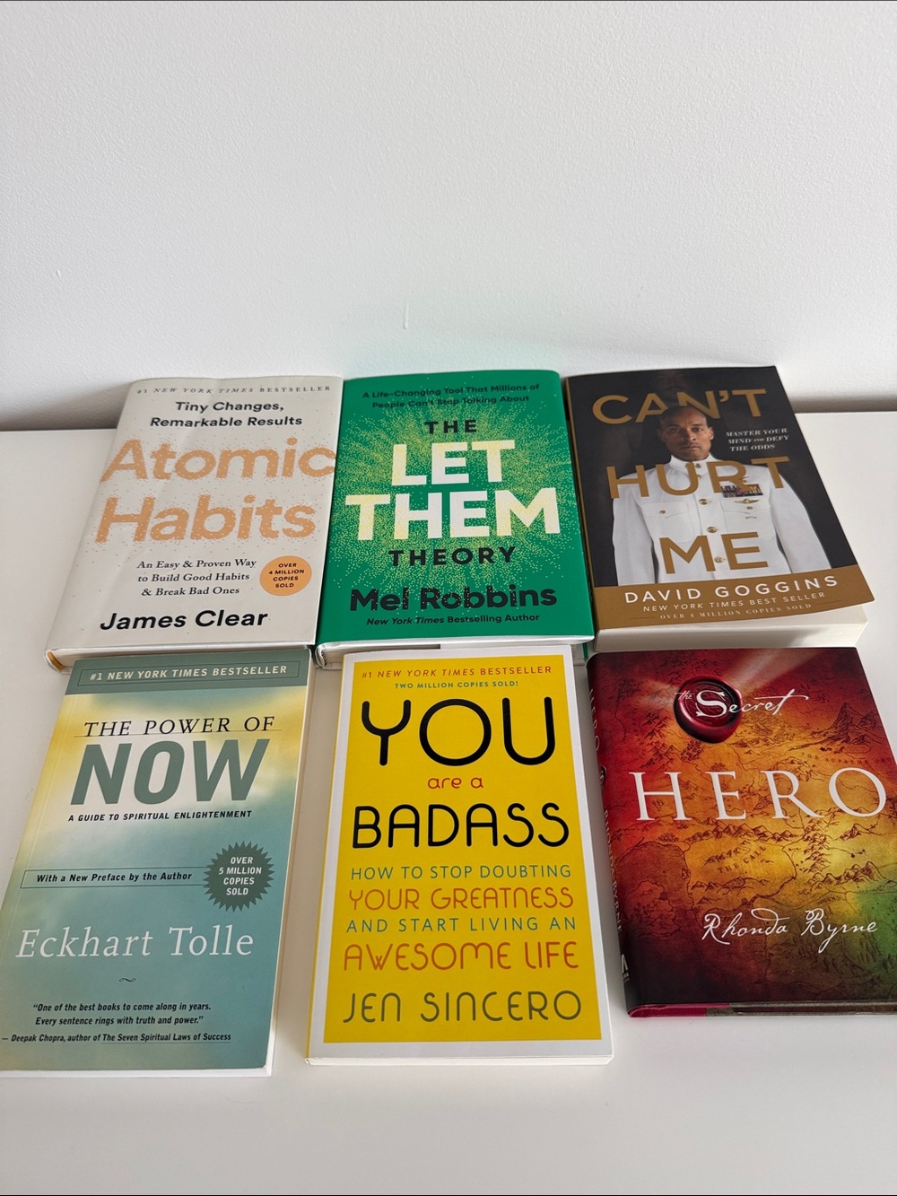 Lot of Bestselling Self-Improvement Book Lot | 6 Books | Atomic Habits & More